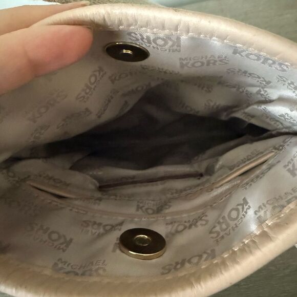 Michael Kors Crossbody Small Travel Bag in Brown and Tan Classic Logo - Picture 7 of 12